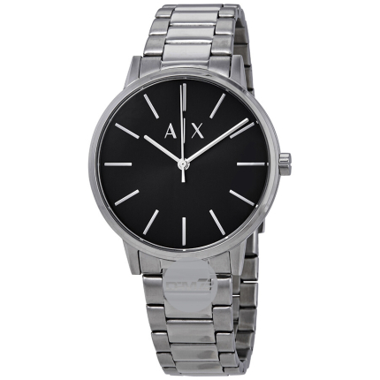 Cayde Black Dial Silver #DPM72 #satovi #watchs #armaniexchange